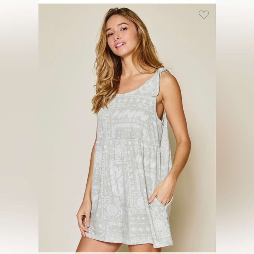 Paisley Print Romper